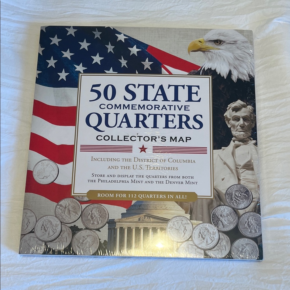 50 State Commemorative Quarters Collector's Map